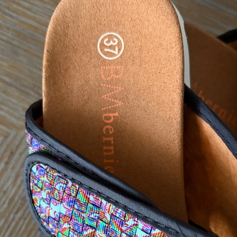 bernie mev. Multicolor and Teal Women's Sandals - Picture 3 of 6